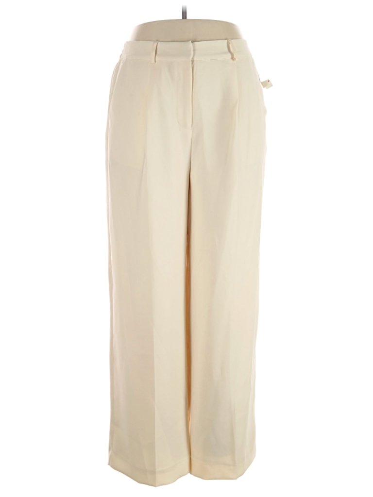 Christian Lacroix Cream Wide Leg Trousers Size M